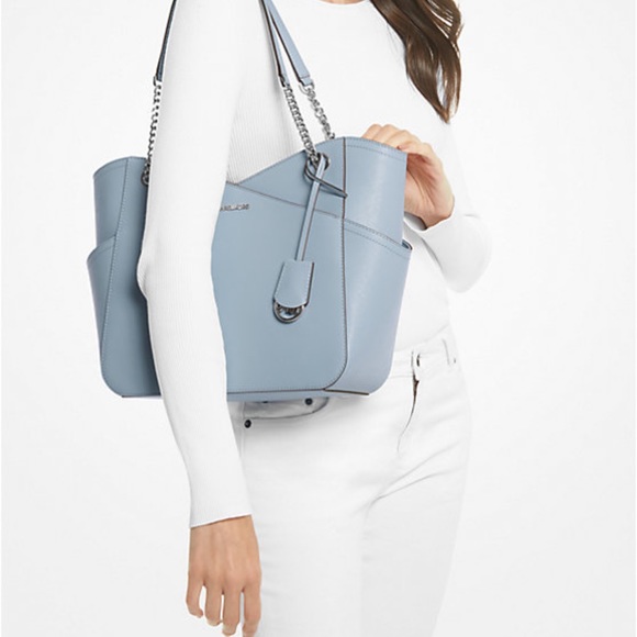 MICHAEL KORS
Jet Set Large Saffiano Leather Tote Bag
COLOR PALE BLUE
NWT - Picture 3 of 3